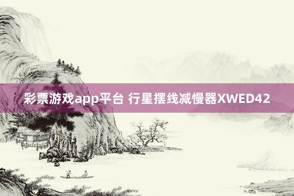 彩票游戏app平台 行星摆线减慢器XWED42