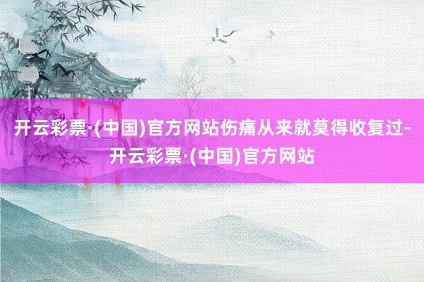 开云彩票·(中国)官方网站伤痛从来就莫得收复过-开云彩票·(中国)官方网站