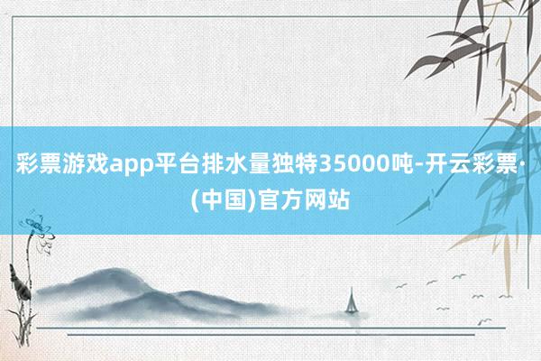 彩票游戏app平台排水量独特35000吨-开云彩票·(中国)官方网站