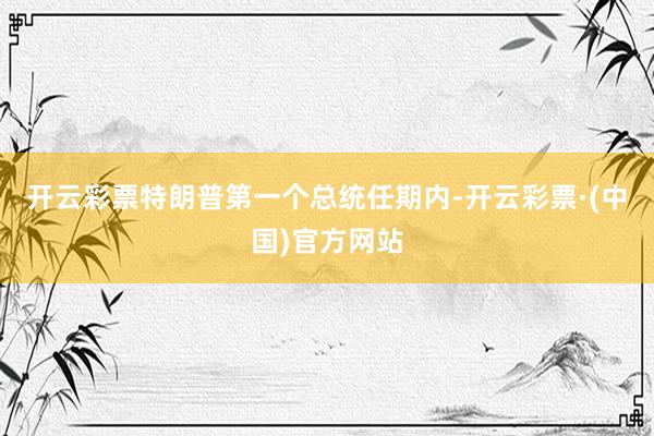开云彩票特朗普第一个总统任期内-开云彩票·(中国)官方网站